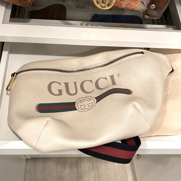 GUCCI Limited Edition Large vintage logo-print zipped fanny pack belt bag - Picture 5 of 14